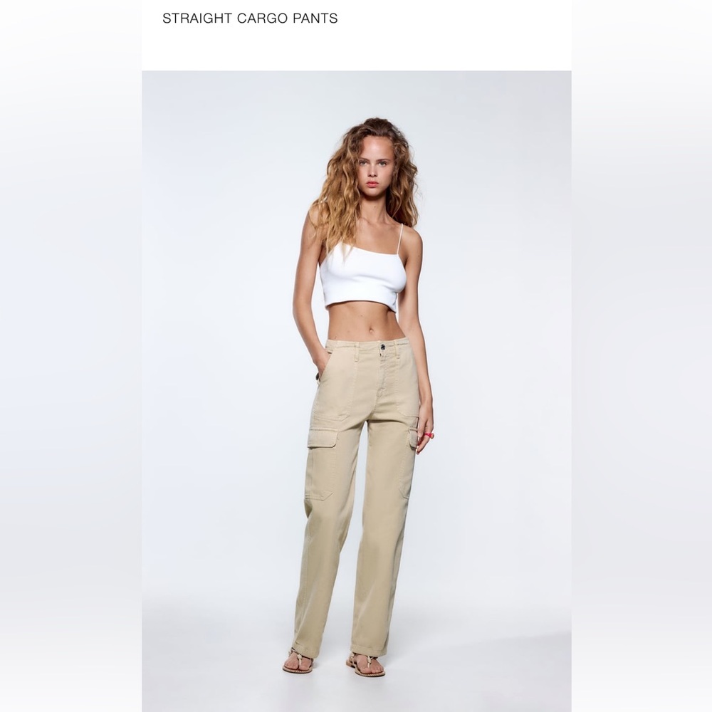 NWT Zara Straight Cargo Pant - size 30 (US 10)